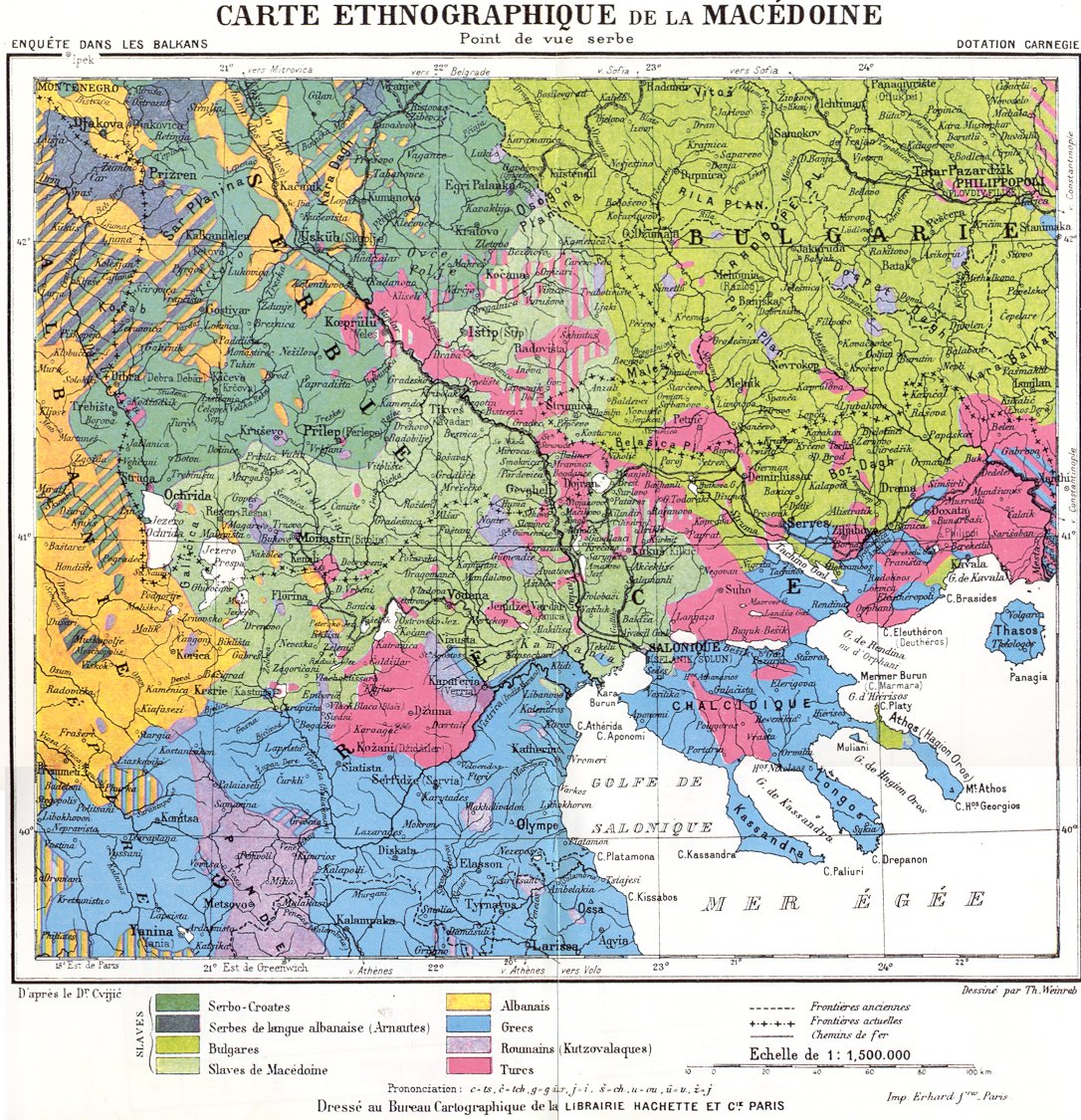 Македония - етнографска карта (сръбска)